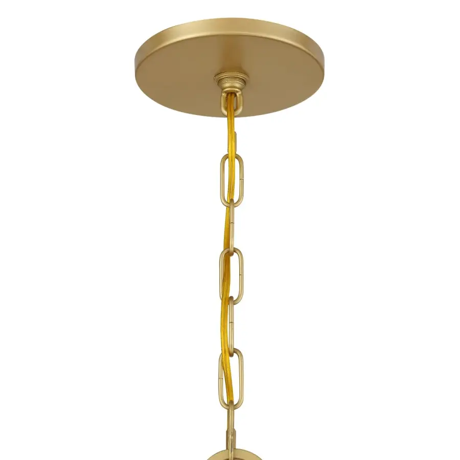 Once 8-Light Chandelier in Spun Gold by Breegan Jane - Image 6