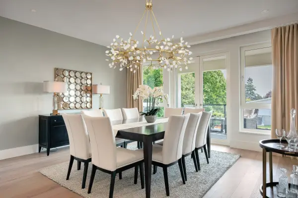 Once 8-Light Chandelier in Spun Gold by Breegan Jane - Image 8