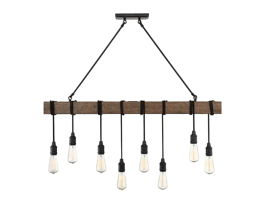 Burgess 8-Light Linear Chandelier in Durango - Image 1