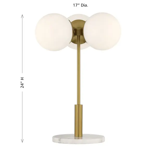 Turin 3-Light Table Lamp by Dann Foley - Image 6