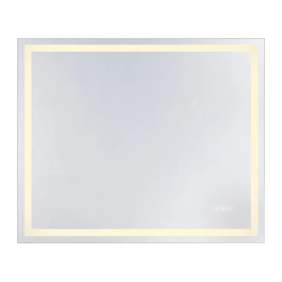 Beckett LED Rectangle Frontlit and Backlit Mirror - Image 1