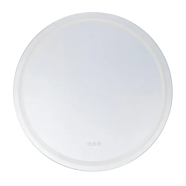Beckett LED Round Frontlit and Backlit Mirror - alternate view