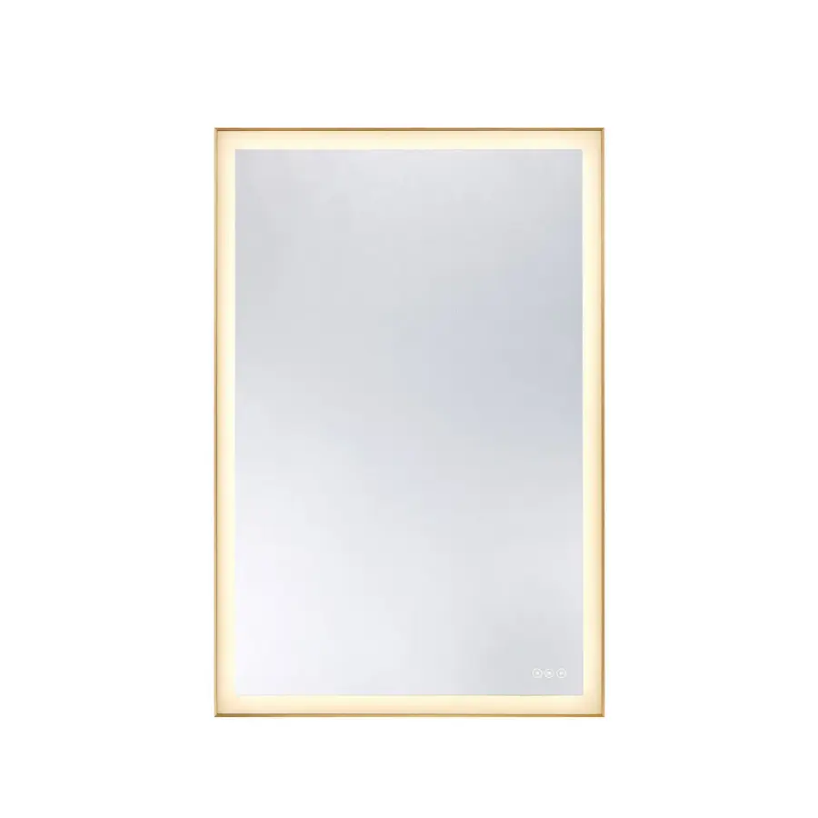 Paulding LED Mirror in Gold - Image 1