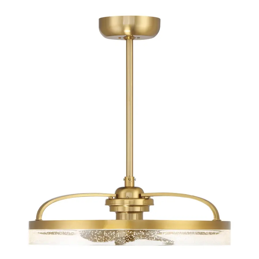 Lyria LED Fan D'Lier in Warm Brass - Image 1