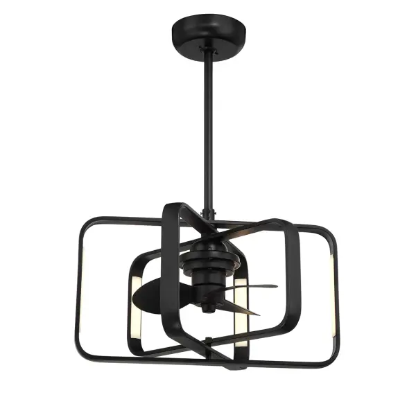 Lynx LED Fan D'Lier in Matte Black - Image 5