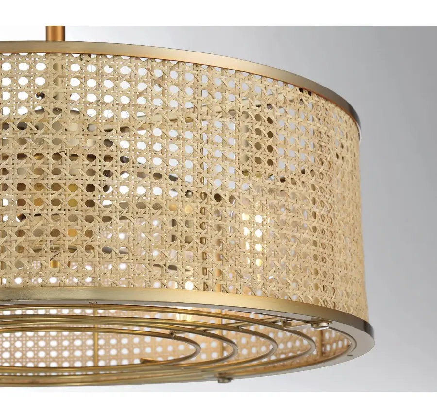 Astoria 4-Light Fan D'lier in Warm Brass - Image 5