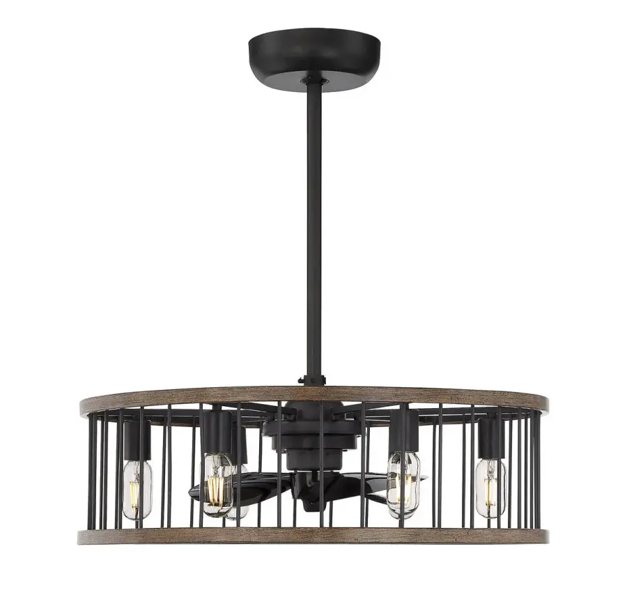 Kona 6-Light Fan D'Lier in Sapele - Image 1