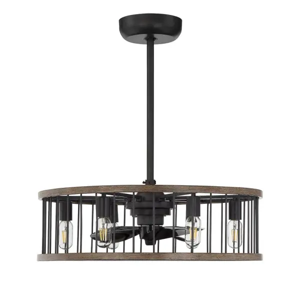 Kona 6-Light Fan D'Lier in Sapele - alternate view