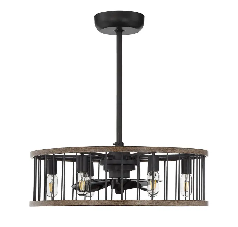 Kona 6-Light Fan D'Lier in Sapele - Image 2
