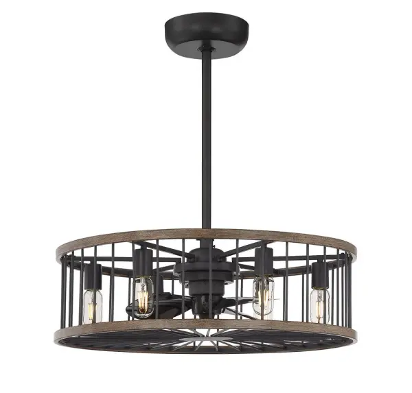Kona 6-Light Fan D'Lier in Sapele - Image 3