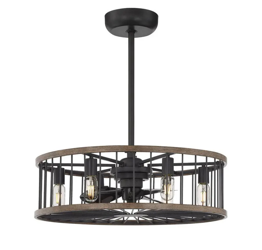 Kona 6-Light Fan D'Lier in Sapele - Image 3