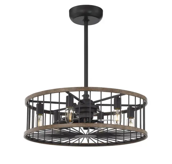 Kona 6-Light Fan D'Lier in Sapele - Image 5