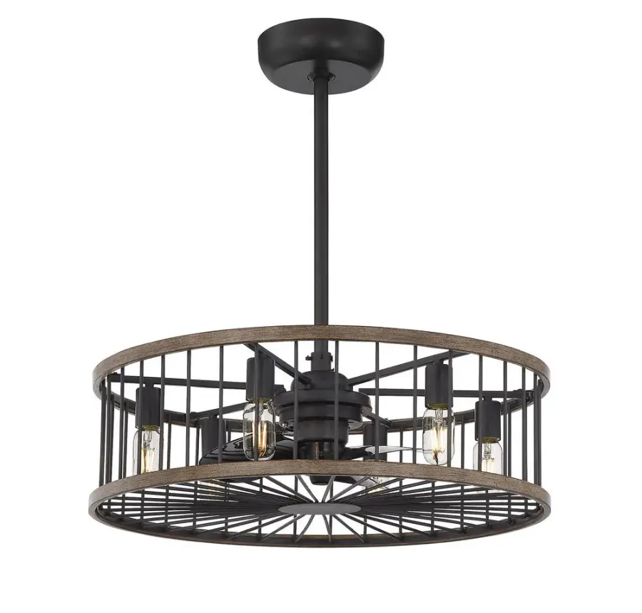 Kona 6-Light Fan D'Lier in Sapele - Image 5
