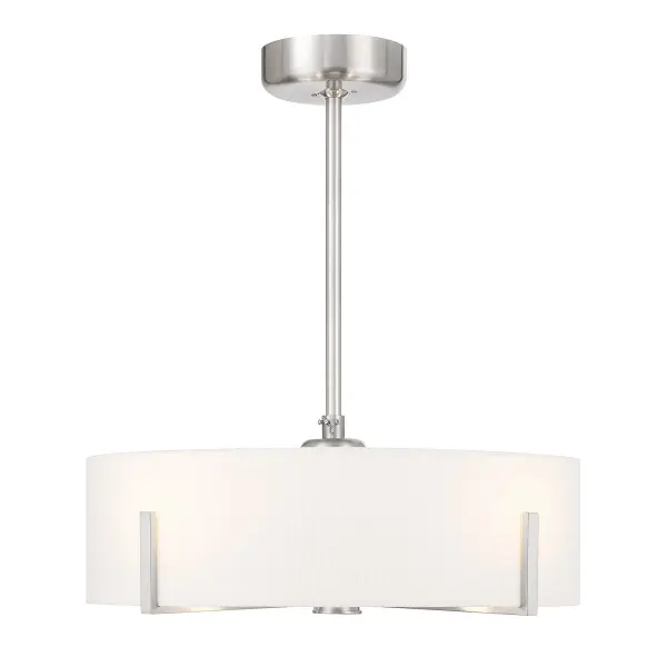 Mansell 4-Light Fan D'Lier in Satin Nickel