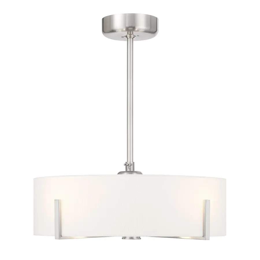 Mansell 4-Light Fan D'Lier in Satin Nickel - Image 1