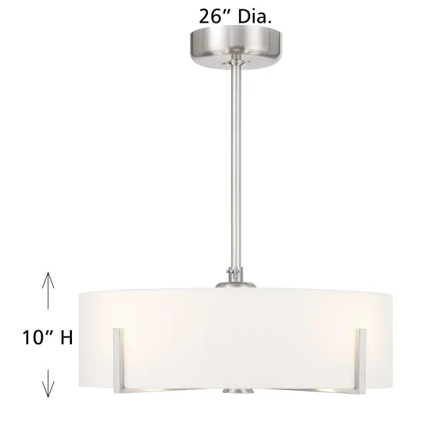 Mansell 4-Light Fan D'Lier in Satin Nickel - Image 8