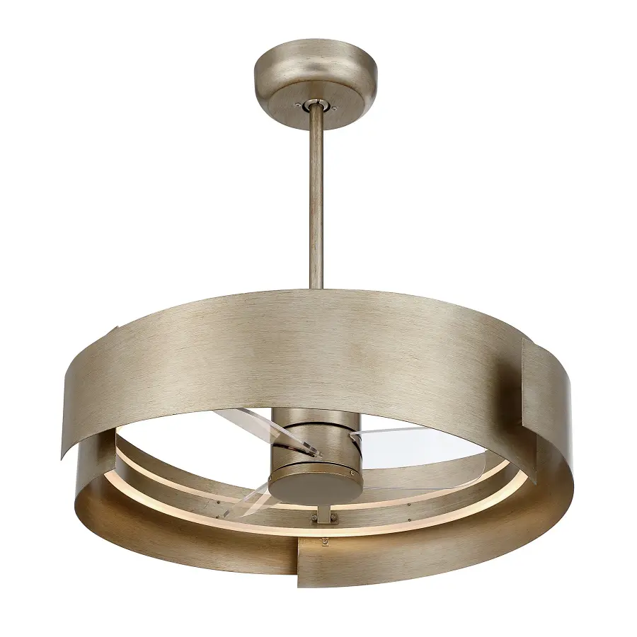 Amiena LED Fan D'Lier in Silver Patina - Image 4