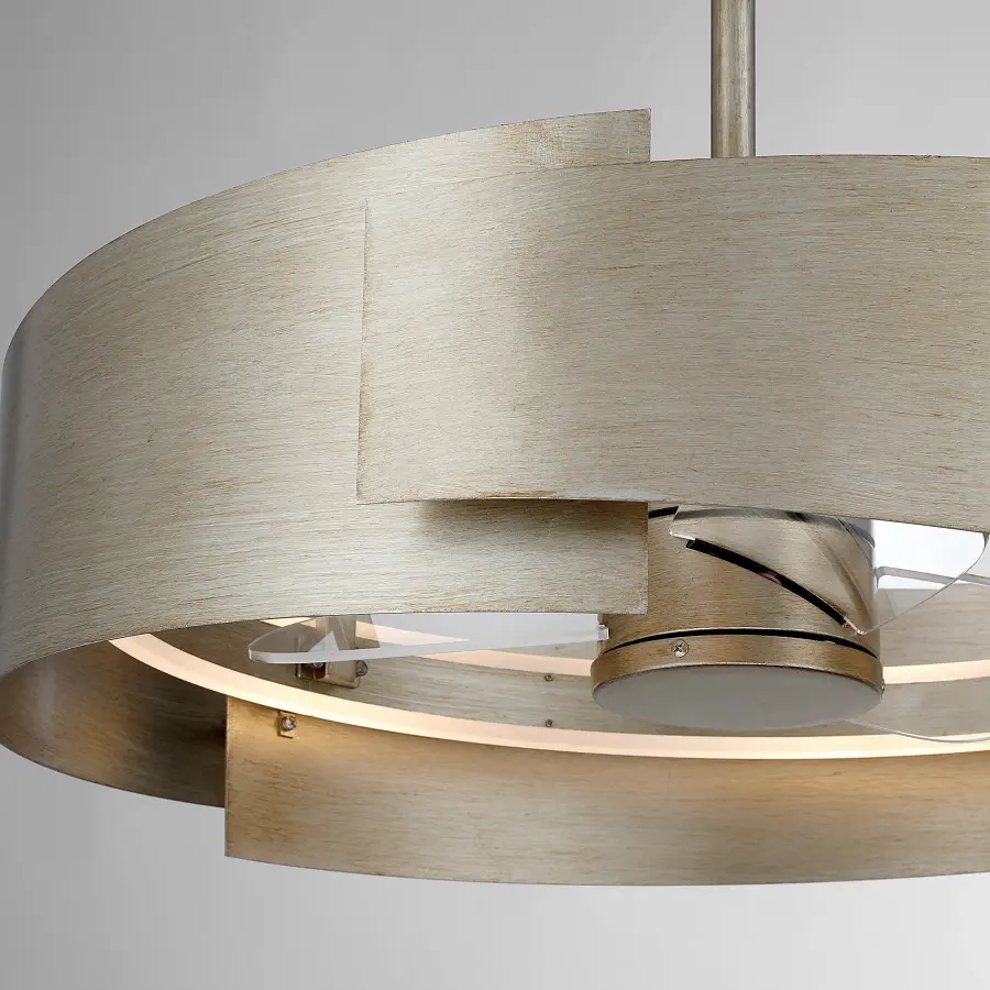 Amiena LED Fan D'Lier in Silver Patina - Image 7