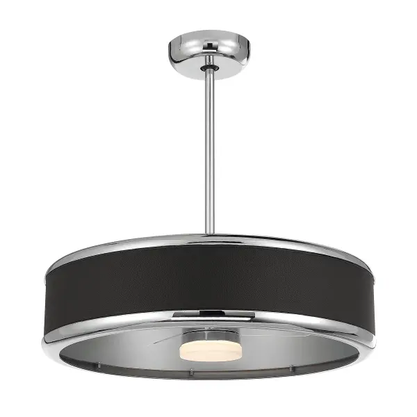 Archer LED Fan D'Lier in Polished Nickel