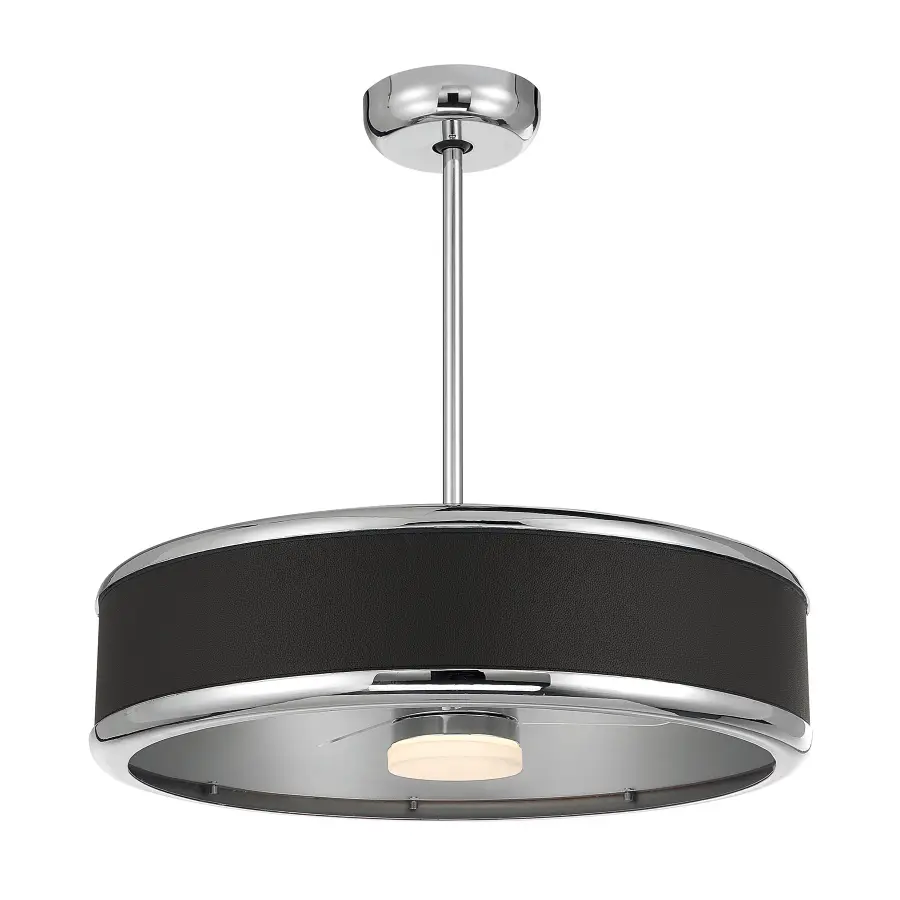 Archer LED Fan D'Lier in Polished Nickel - Image 1
