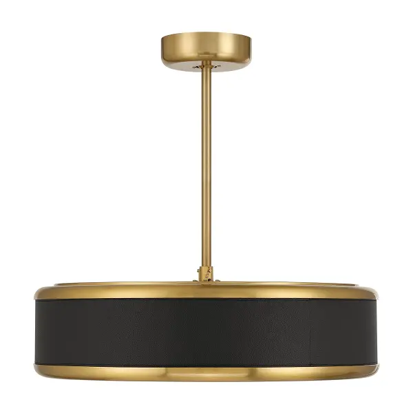 Archer LED Fan D'Lier in Warm Brass - Image 3