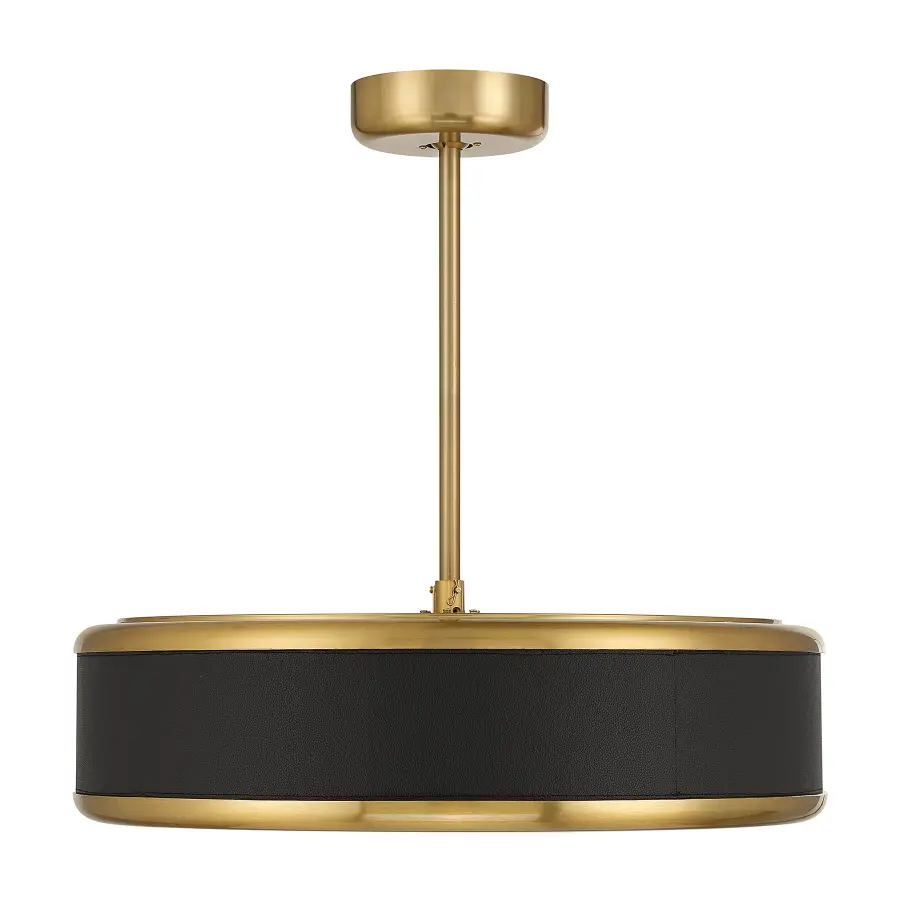 Archer LED Fan D'Lier in Warm Brass - Image 3
