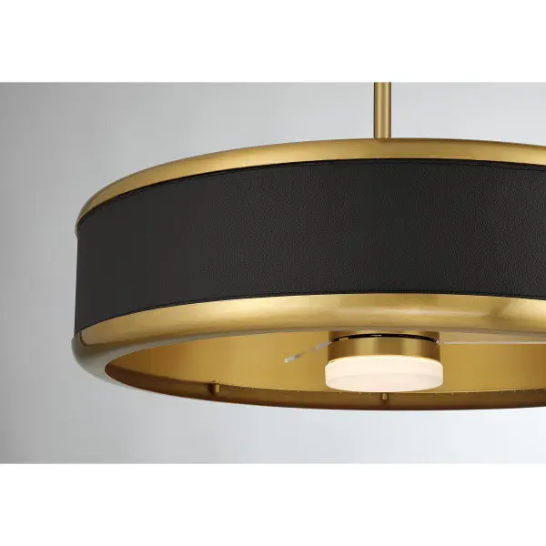 Archer LED Fan D'Lier in Warm Brass - Image 6