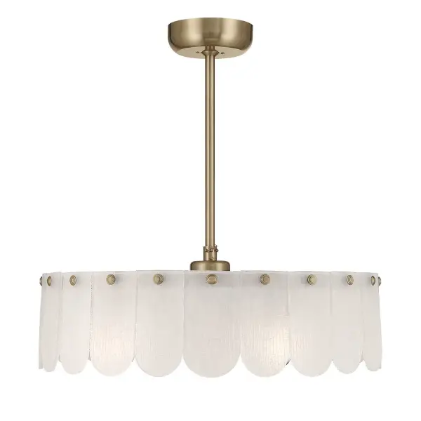 Ashton 5-Light LED Fan D'Lier in Noble Brass - Image 1