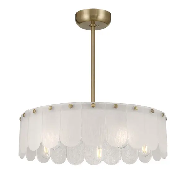Ashton 5-Light Fan D'Lier in Noble Brass - Image 3