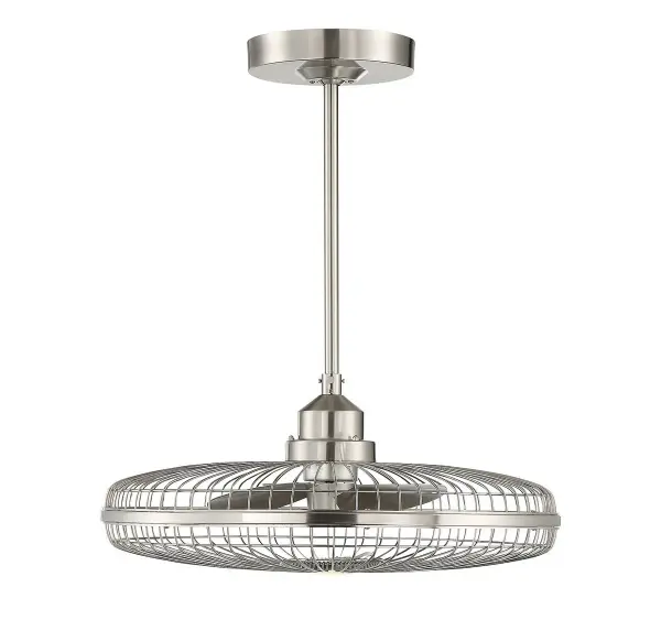 Wetherby LED Fan D'Lier in Satin Nickel