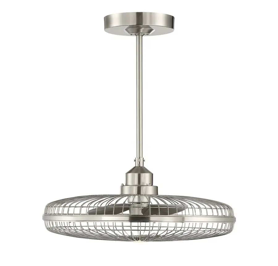 Wetherby LED Fan D'Lier in Satin Nickel - Image 1