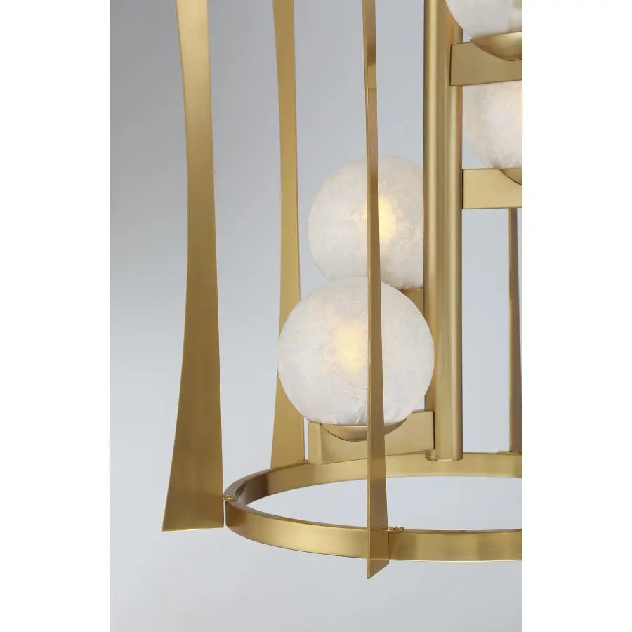 Darien 4-Light Pendant in Warm Brass - Image 6