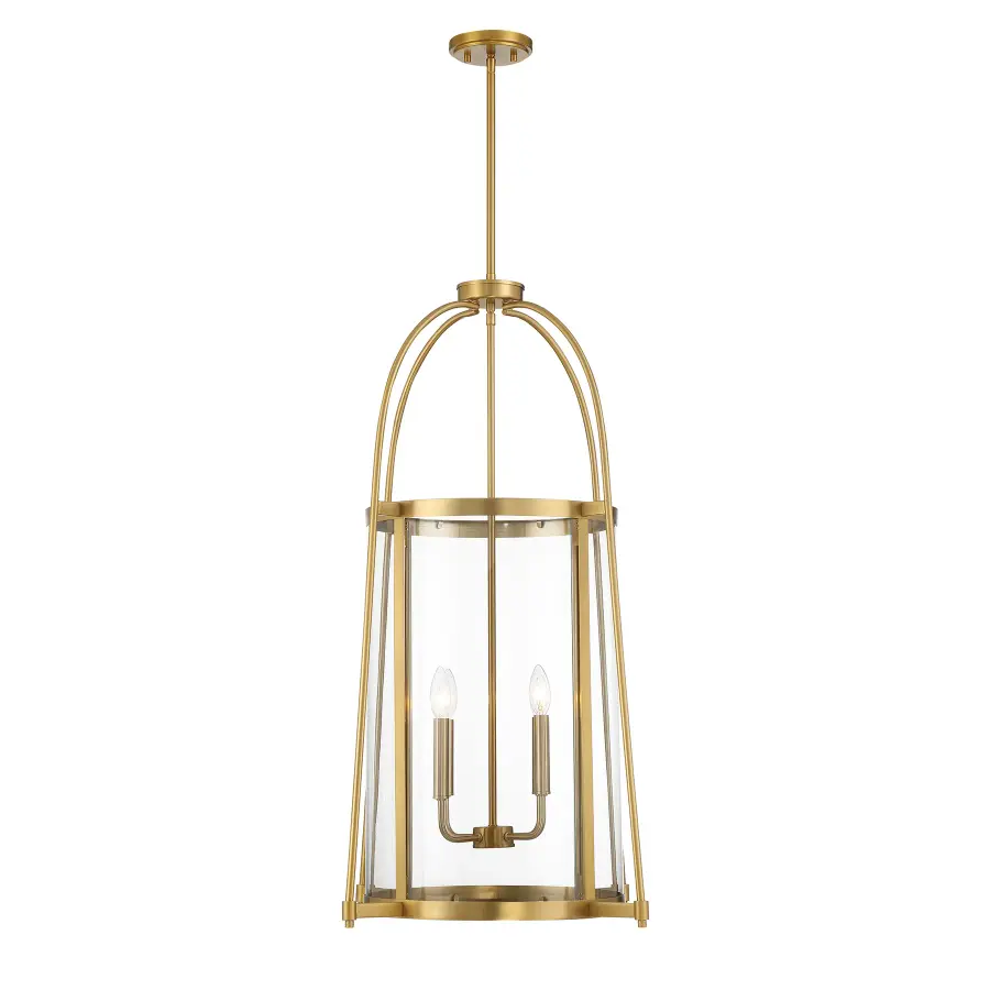 Rosedale Four Light Pendant in Warm Brass - Image 5