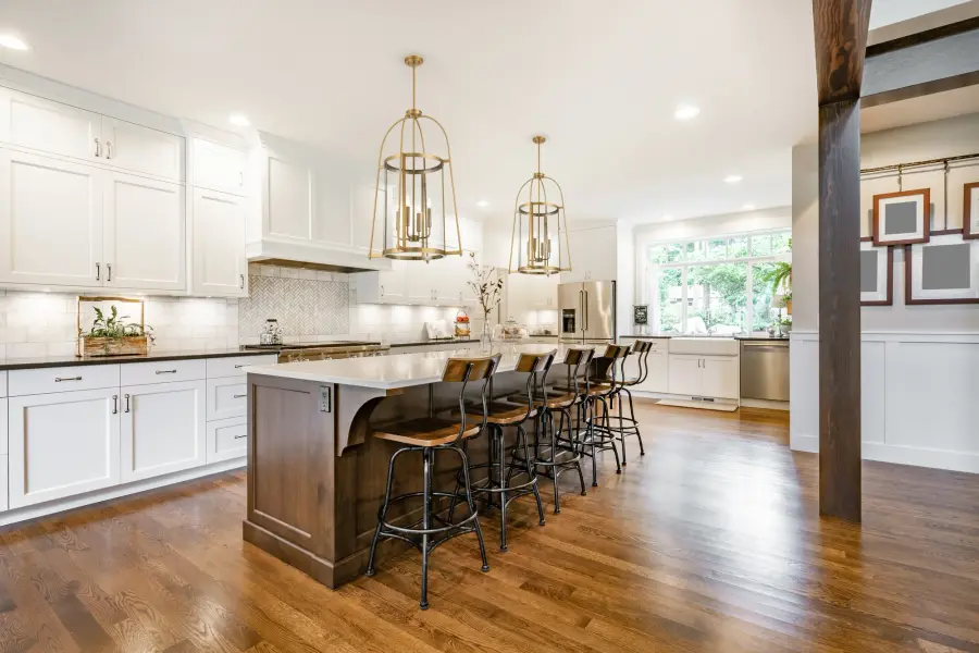 Rosedale Four Light Pendant in Warm Brass - Image 7