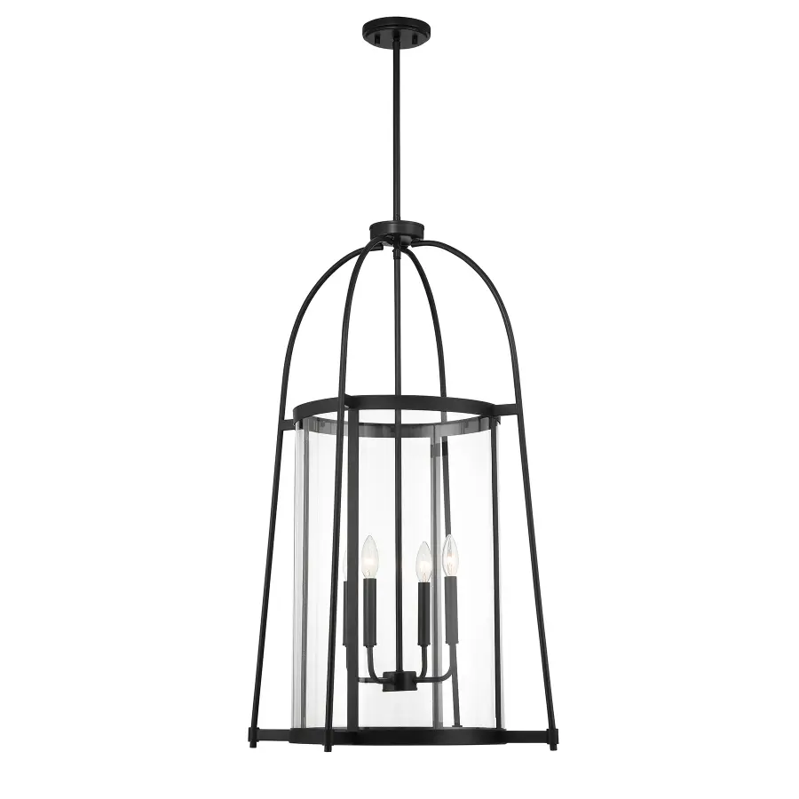 Rosedale 4-Light Pendant in Matte Black - Image 1