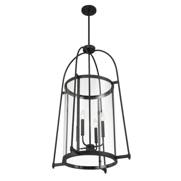 Rosedale 4-Light Pendant in Matte Black - Image 4