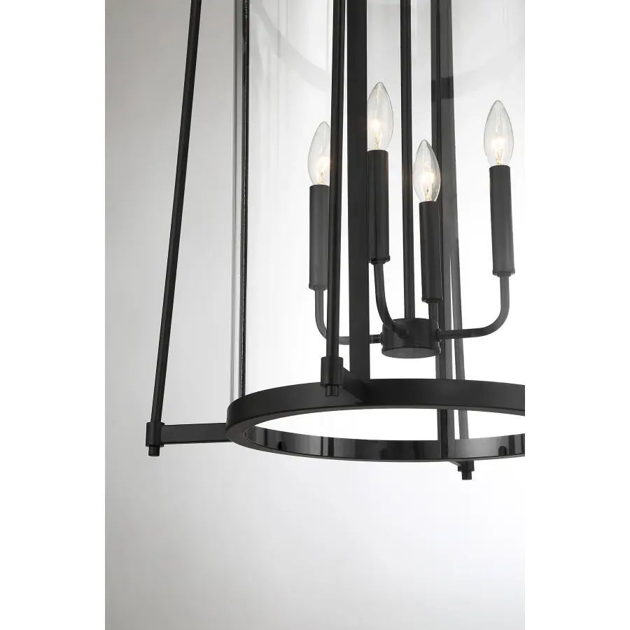 Rosedale 4-Light Pendant in Matte Black - Image 6