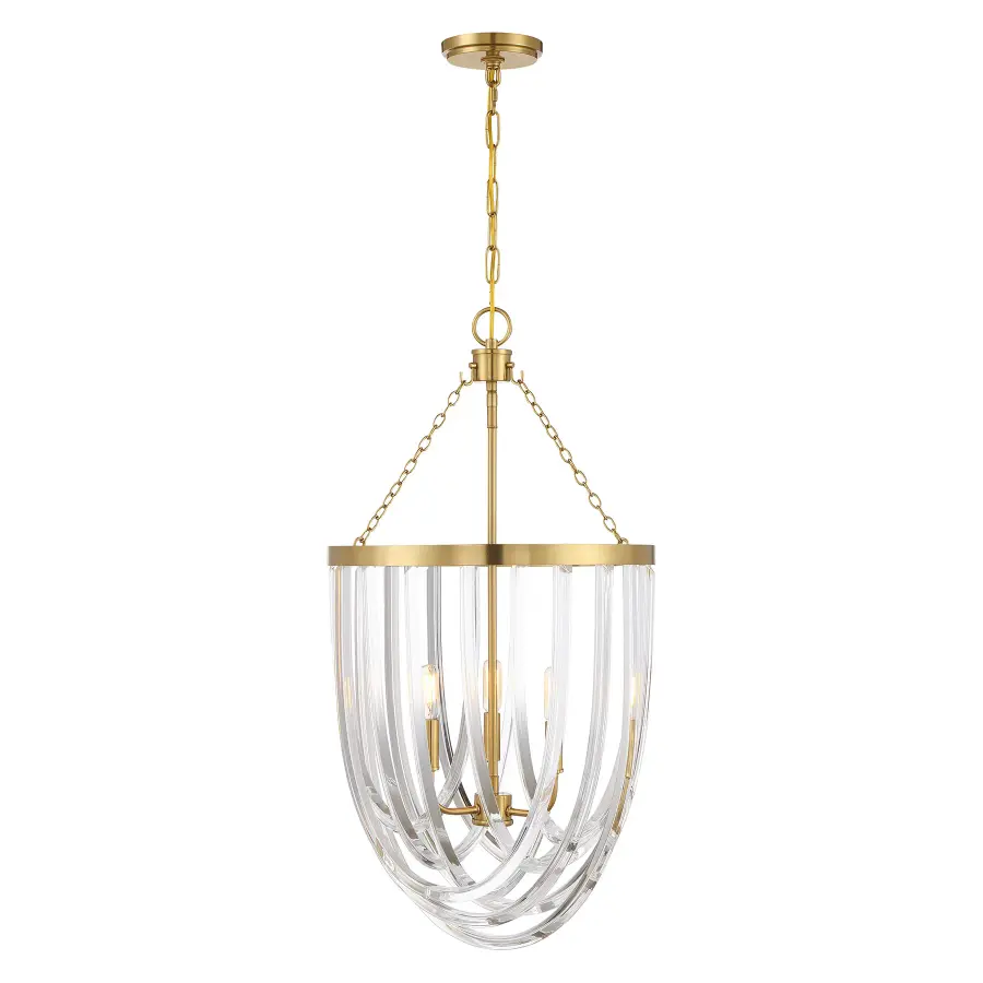 Jennings 3-Light Pendant in Warm Brass - Image 1
