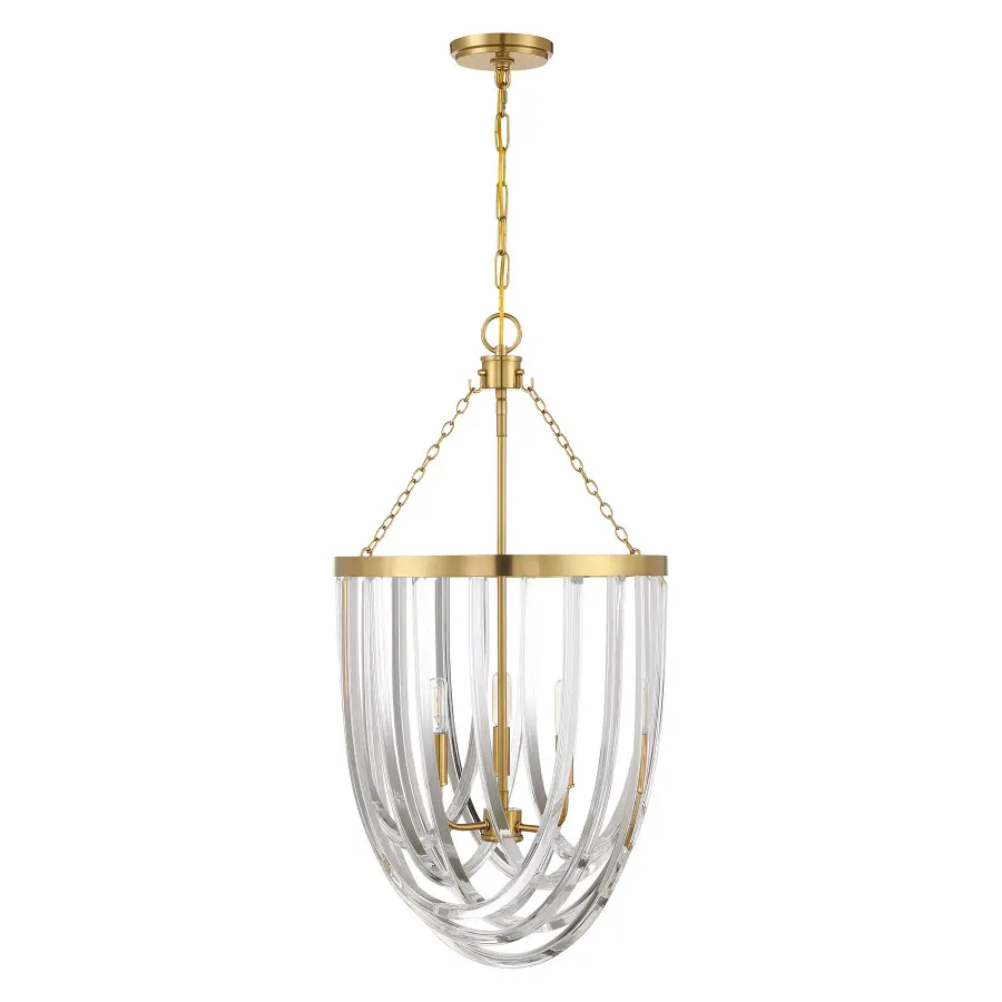 Jennings 3-Light Pendant in Warm Brass - Image 2