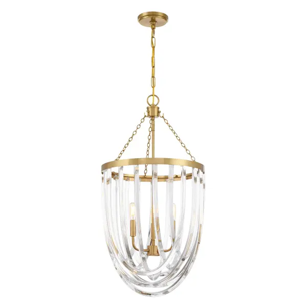 Jennings 3-Light Pendant in Warm Brass - Image 5