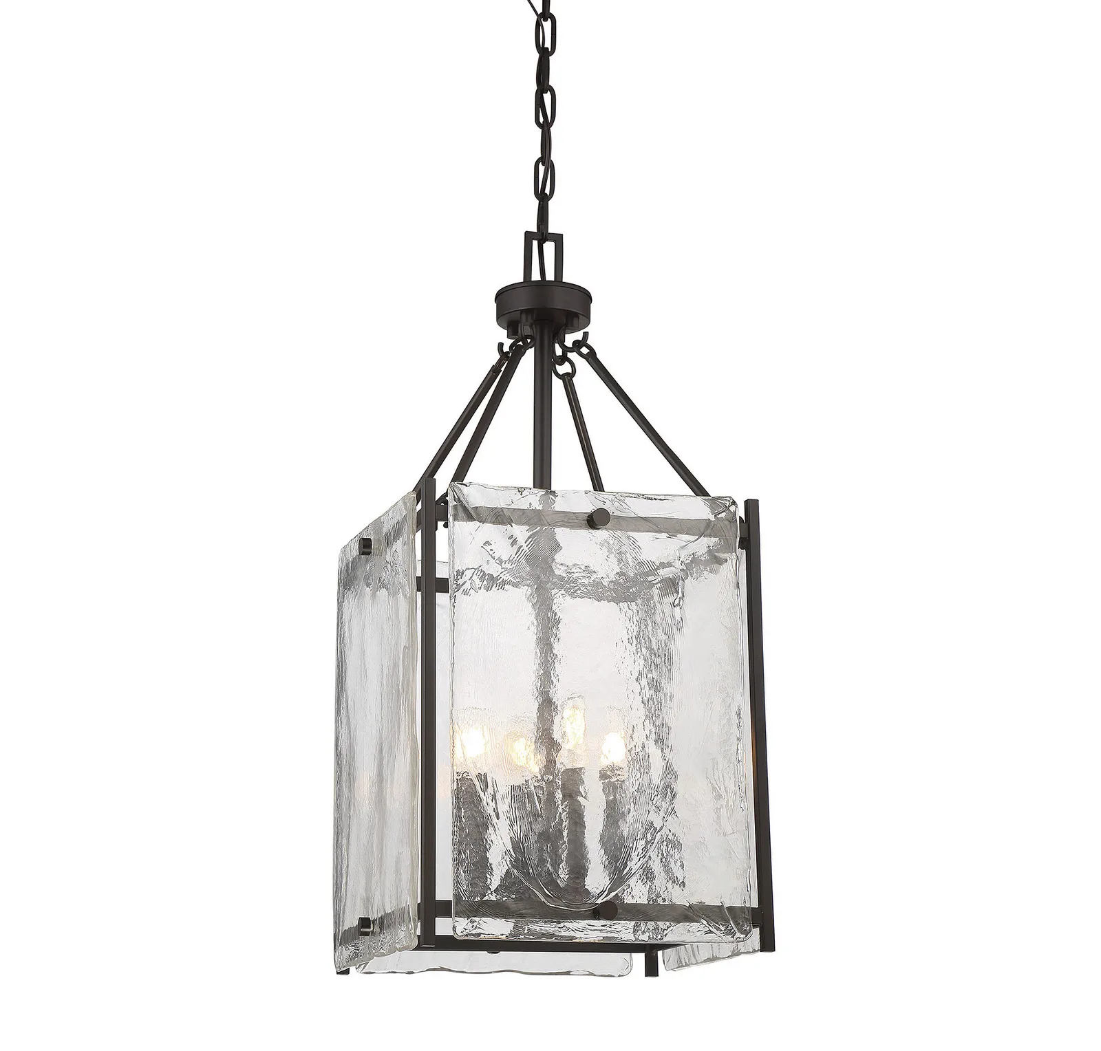 Glenwood Four Light Foyer Pendant in English Bronze