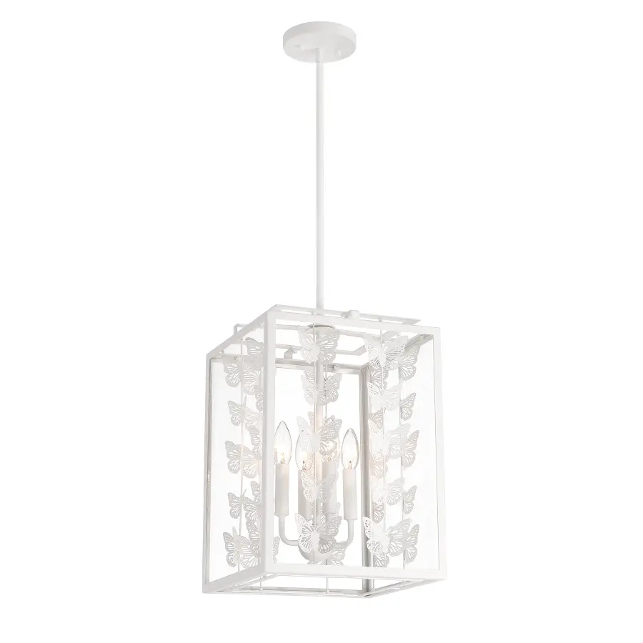 Birch 4-Light Pendant in Bisque White - Image 3
