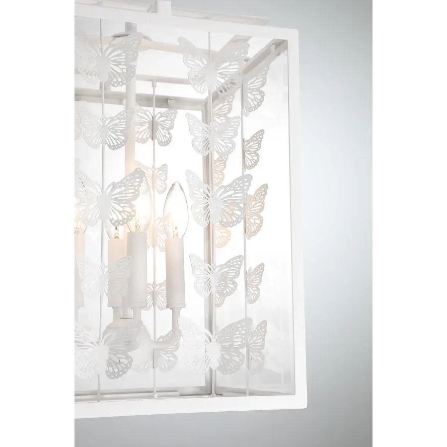 Birch 4-Light Pendant in Bisque White - Image 6