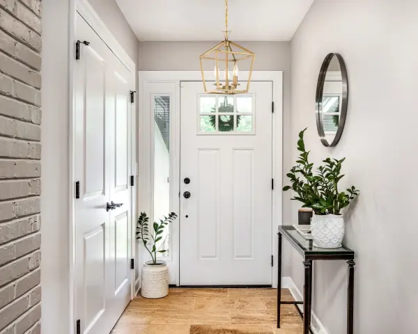Townsend Three Light Pendant in Warm Brass - Image 6