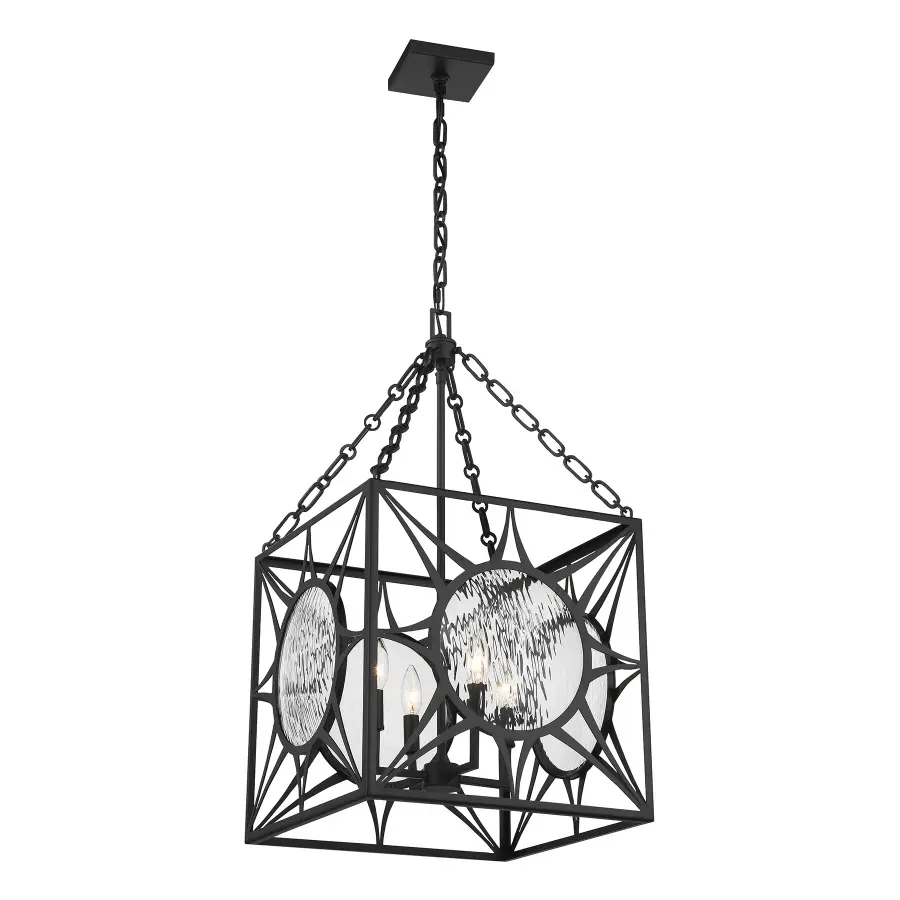 Balfour 4-Light Pendant in Matte Black - Image 3