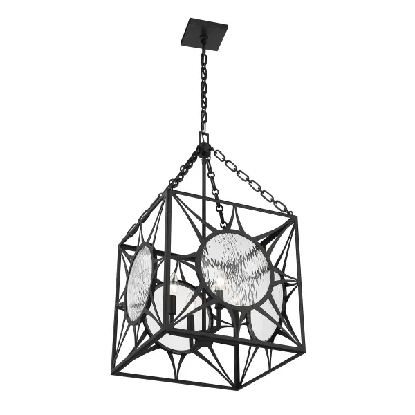 Balfour 4-Light Pendant in Matte Black - Image 4