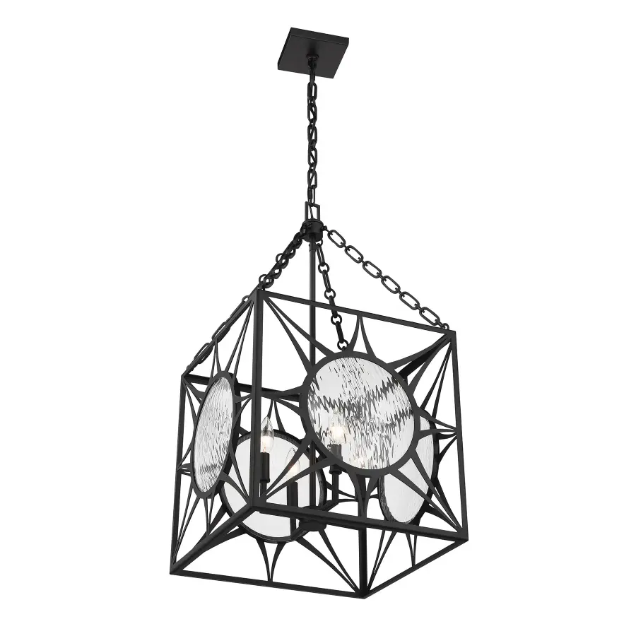 Balfour 4-Light Pendant in Matte Black - Image 4