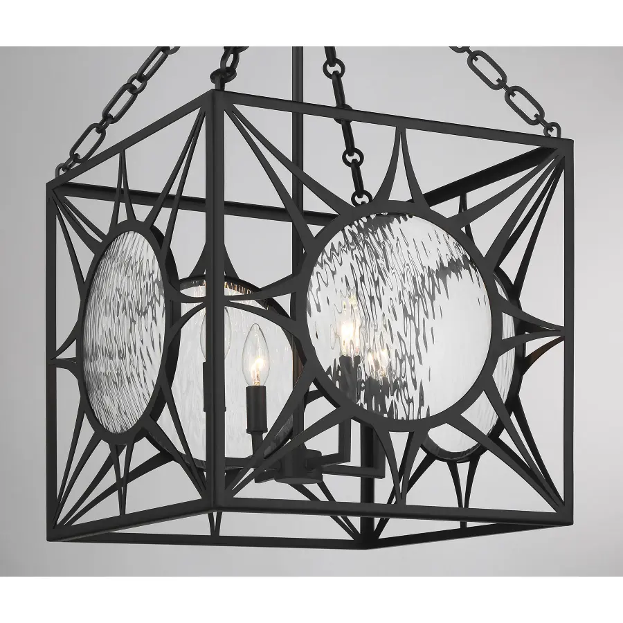 Balfour 4-Light Pendant in Matte Black - Image 7