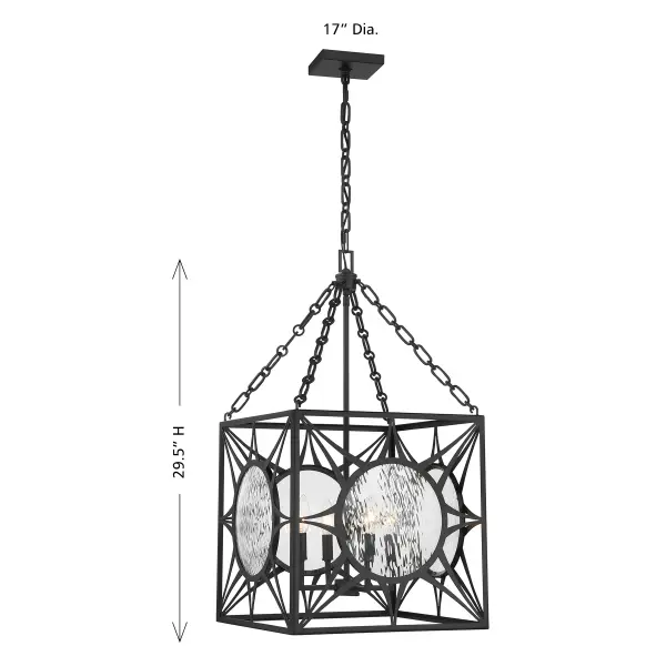Balfour 4-Light Pendant in Matte Black - Image 8