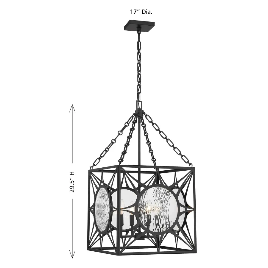 Balfour 4-Light Pendant in Matte Black - Image 8